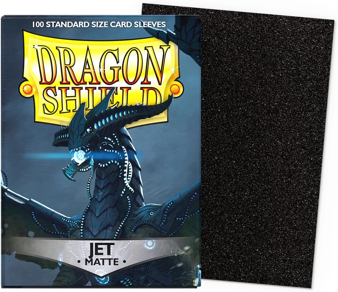 Dragon Shield Standard Sleeves - Jet Matte (100 Sleeves)