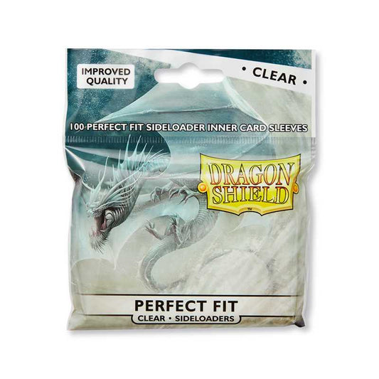 Dragon Shield Standard Perfect Fit Sideloading Sleeves - Clear/Clear (100 Sleeves)