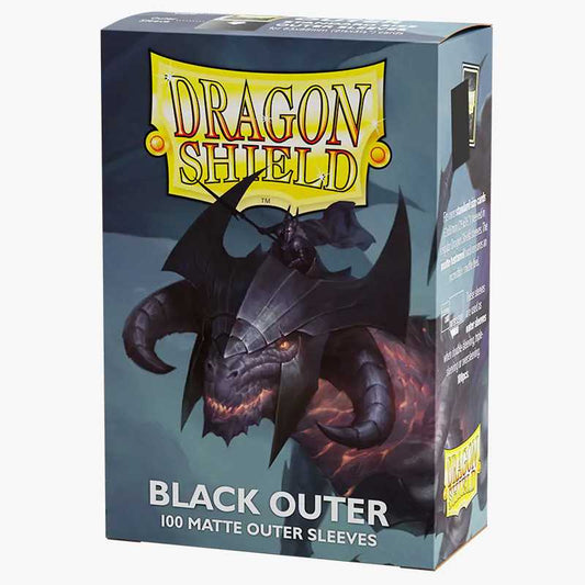 Dragon Shield Standard Outer Sleeves - Matte Black (100 Sleeves)