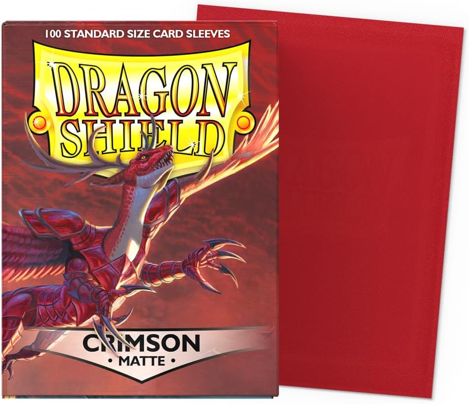 Dragon Shield Standard Sleeves - Crimson Matte (100 Sleeves)