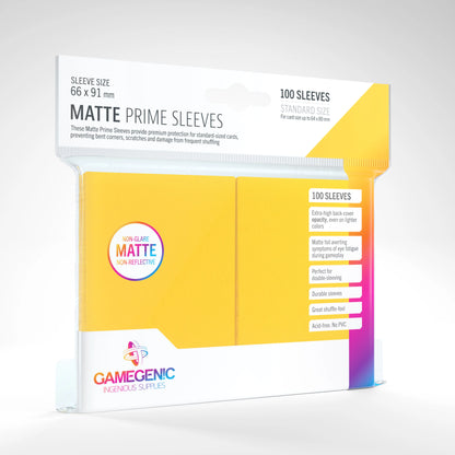 Gamegenic - Matte Standard Sleeves - Yellow