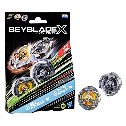 BEYBLADE-X - SET 2PZ - GALE WYVERN & SWORD DRAN