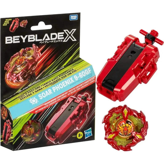 BEYBLADE-X - SOAR PHOENIX CON LANCIATORE A CORDA