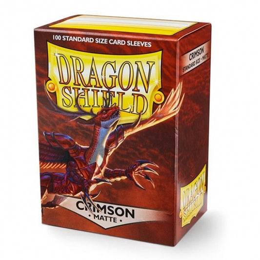 Dragon Shield Standard Sleeves - Crimson Matte (100 Sleeves)