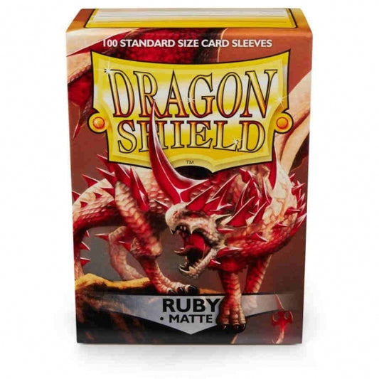 Dragon Shield Standard Sleeves - Ruby Matte (100 Sleeves)